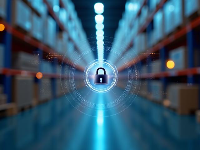 Secure data protection and logistics encryption visualization